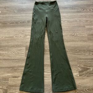 lululemon athletica Olive Green High-Rise Flare Leggings
